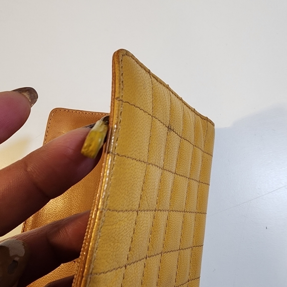 TUSK Yellow mustard leather wallet - Picture 15 of 15